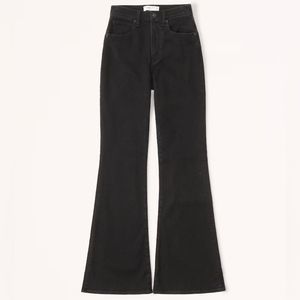 Abercrombie & Fitch Black Ultra High Rise Flare Jeans
